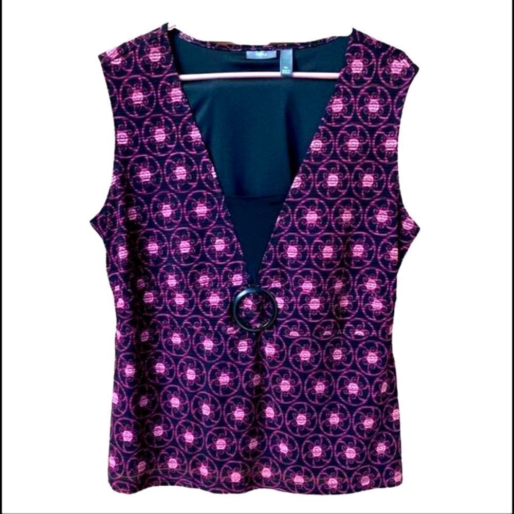 Apt 9 Womens  Pretty Sleeveless Tank Top XL